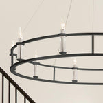 Bailey Street Home - 147-BEL-1284171 - Hitchings Leaze - 10 Light Chandelier In Traditional Style-6.5 Inches Tall and 50 Inches Wide