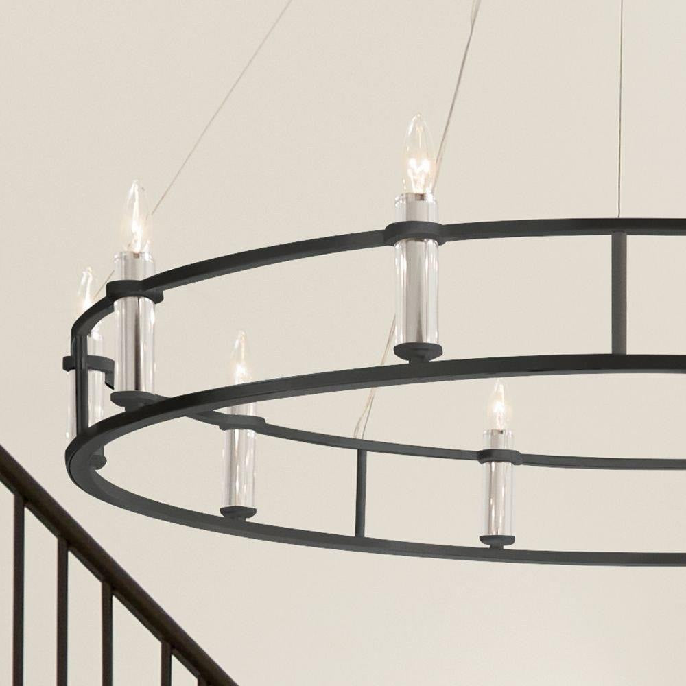 Kichler Lighting - 52491BNB - Rosalind - 10 Light Chandelier In Traditional Style-6.5 Inches Tall and 50 Inches Wide