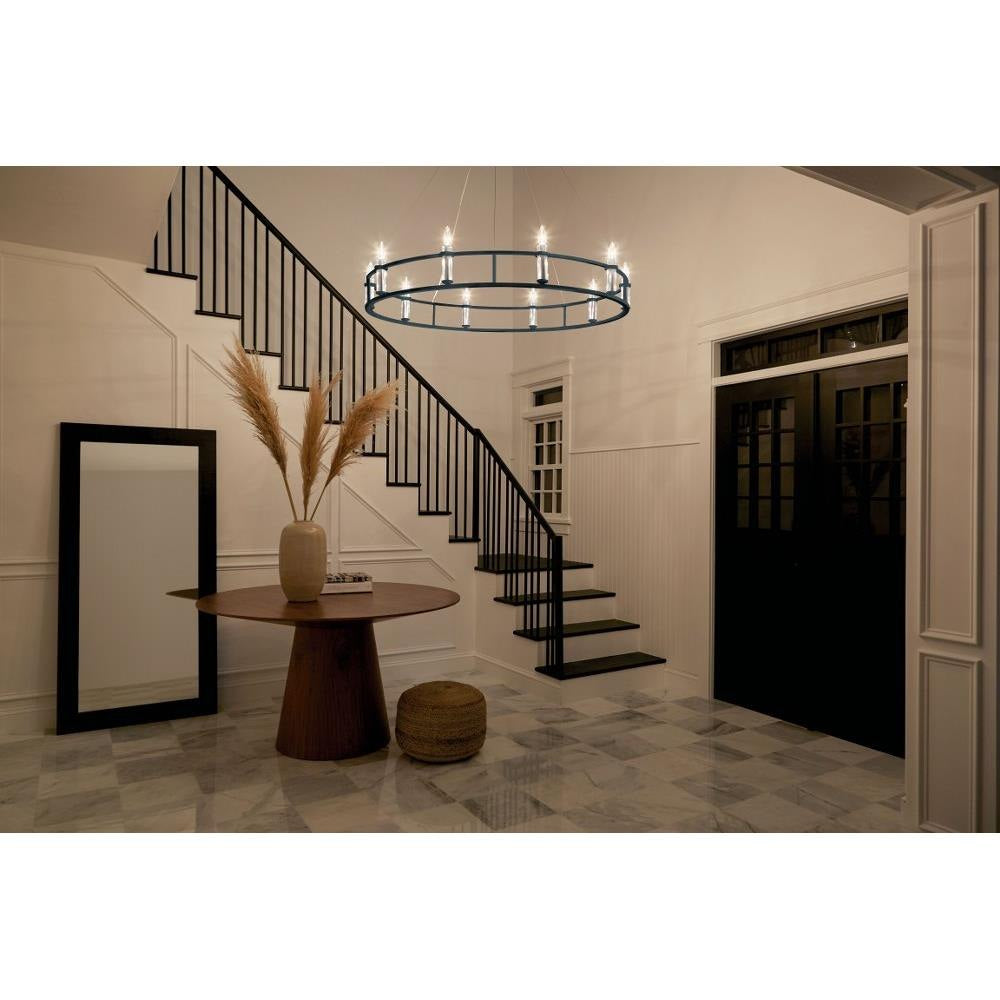 Bailey Street Home - 147-BEL-1284171 - Hitchings Leaze - 10 Light Chandelier In Traditional Style-6.5 Inches Tall and 50 Inches Wide