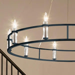 Bailey Street Home - 147-BEL-1284171 - Hitchings Leaze - 10 Light Chandelier In Traditional Style-6.5 Inches Tall and 50 Inches Wide
