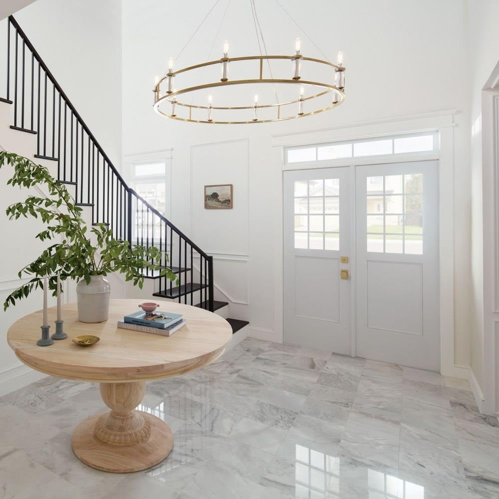 Bailey Street Home - 147-BEL-1284171 - Hitchings Leaze - 10 Light Chandelier In Traditional Style-6.5 Inches Tall and 50 Inches Wide