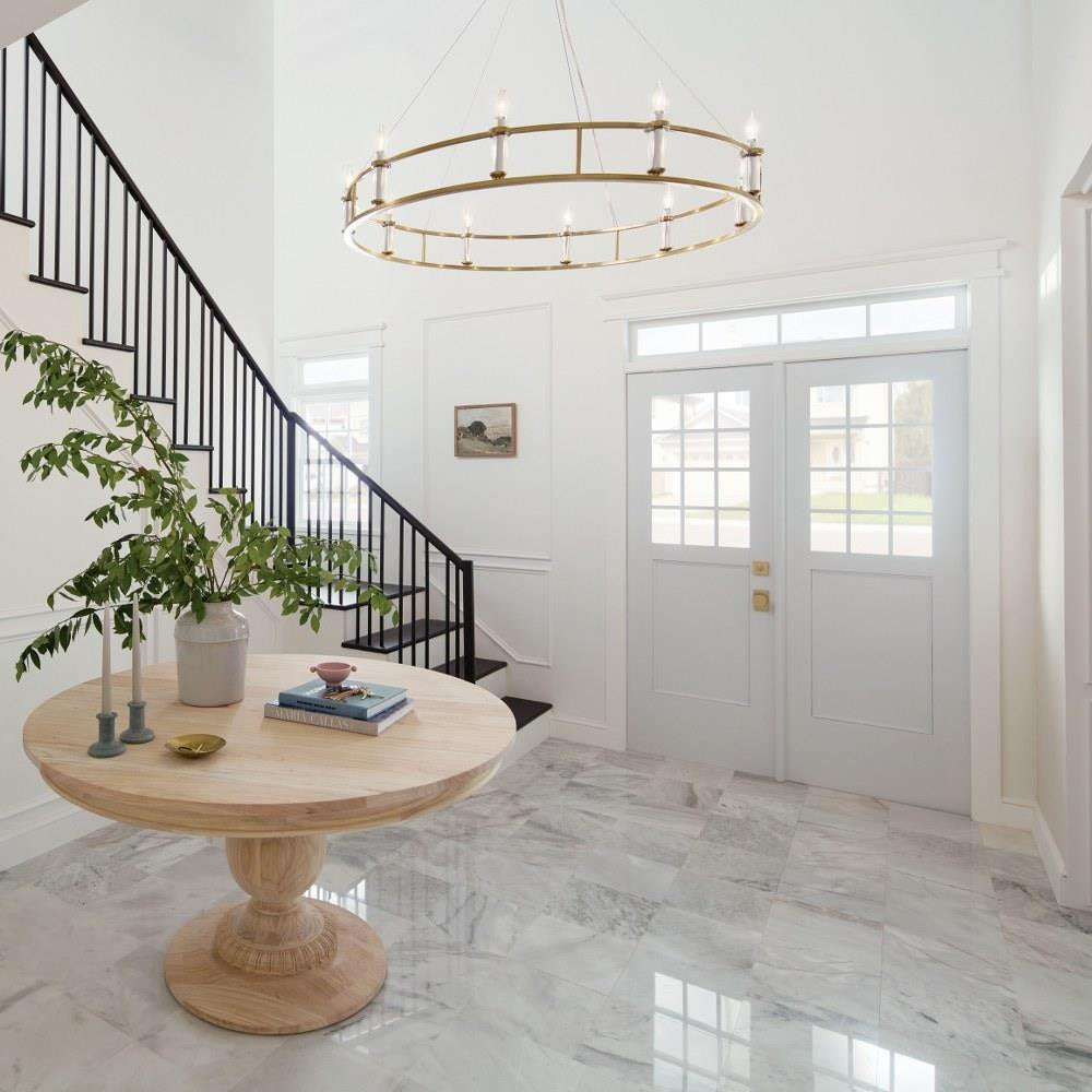 Bailey Street Home - 147-BEL-1284171 - Hitchings Leaze - 10 Light Chandelier In Traditional Style-6.5 Inches Tall and 50 Inches Wide