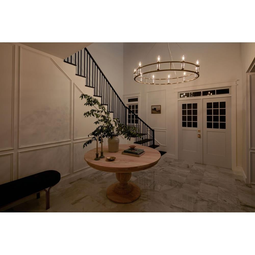 Bailey Street Home - 147-BEL-1284171 - Hitchings Leaze - 10 Light Chandelier In Traditional Style-6.5 Inches Tall and 50 Inches Wide