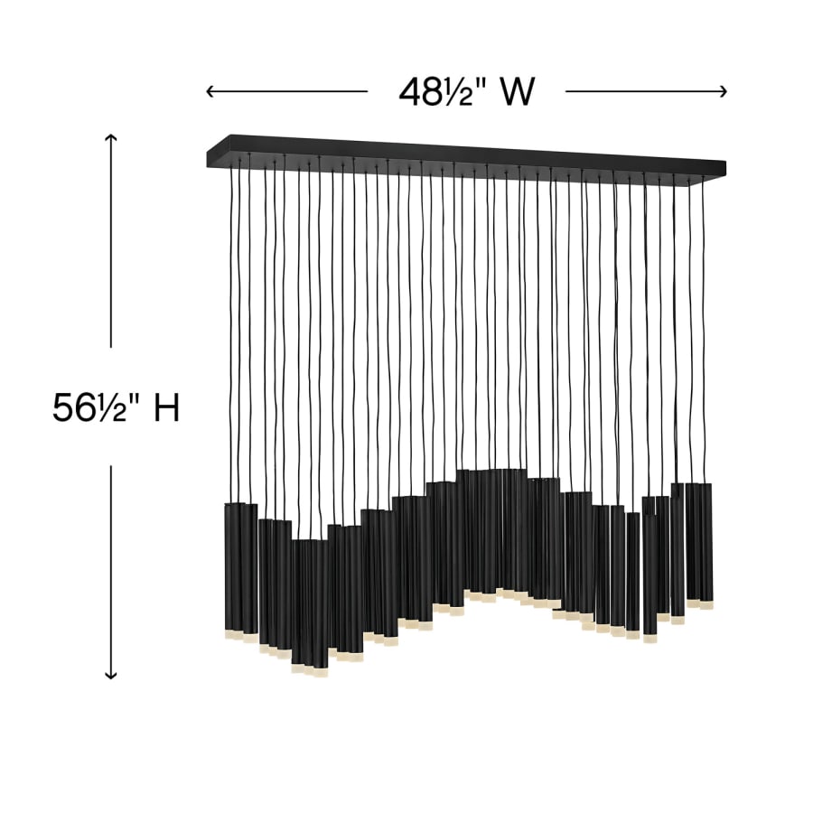 Harmony 45 Light 48" Wide LED Multi Light Pendant