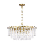 Hannah Foyer Chandelier, 10-Light, Brushed Nickel/Matte Black, 32"W (5338 BN/MBLACK A08AP)