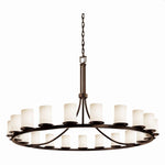 Justice Design - FSN-8716-10-OPAL - Fusion Dakota - 21 Light Ring Chandelier