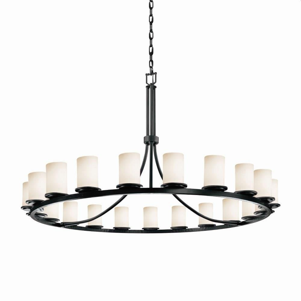 Justice Design - FSN-8716-10-OPAL - Fusion Dakota - 21 Light Ring Chandelier