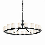 Justice Design - FSN-8716-10-OPAL - Fusion Dakota - 21 Light Ring Chandelier