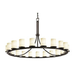 Justice Design - FSN-8716-10-OPAL - Fusion Dakota - 21 Light Ring Chandelier