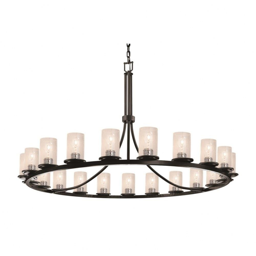 Justice Design - FSN-8716-10-SEED-DBRZ-LED21-14700 - Fusion Dakota - 21 Light Ring Chandelier