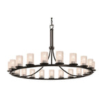 Justice Design - FSN-8716-10-SEED-DBRZ-LED21-14700 - Fusion Dakota - 21 Light Ring Chandelier