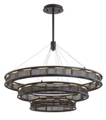 Fuze 39" Wide Modern Bronze 3-Tier LED Pendant Light