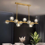 Metal Crystal Flush Mount Ceiling Light Globe Cluster LED Light
