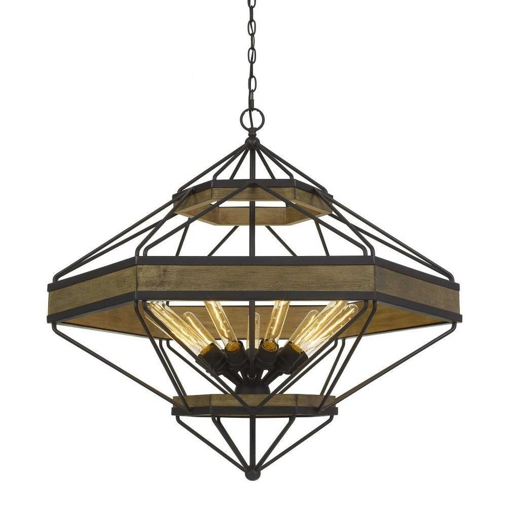 Cal Lighting - FX-3702-9 - Alicante - 9 Light Chandelier In Industrial Style-33.5 Inches Tall and 35.5 Inches Wide