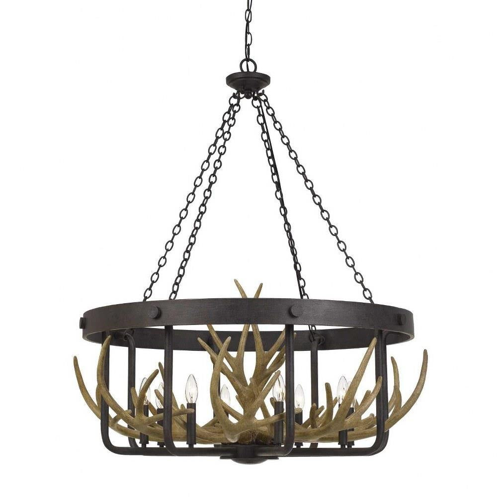 Cal Lighting - FX-3703-8 - Angelo - 8 Light Chandelier In Industrial Style-42.75 Inches Tall and 34.75 Inches Wide