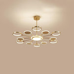 Multi Circle Design Pendant Lighting Acrylic Aluminum Alloy LED Kitchen Lighting Dining Room Lighting Ceiling Light