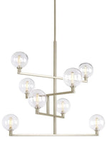 Gambit Chandelier, 1-Light, Aged Brass, 35.3"W (700GMBCR 70DN4W1)