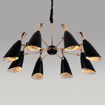 8-light LED Electroplated Metal Nordic Chandeliers Ceiling Lights Fixture