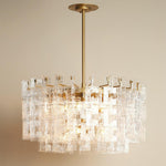 Exposition Brushed Brass Chandelier