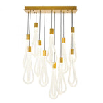 Layered Raindrop LED Chandelier