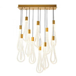 Layered Raindrop LED Chandelier