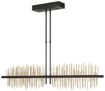 Gossamer 51.9" Wide Large Black And Modern Brass LED Pendant