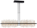 Gossamer 51.9" Wide Large Black And Soft Golds LED Pendant