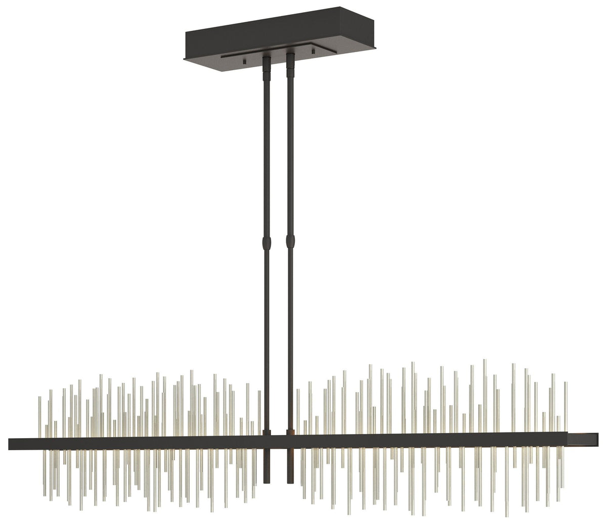 Gossamer 51.9" Wide Large Black And Sterlings LED Pendant