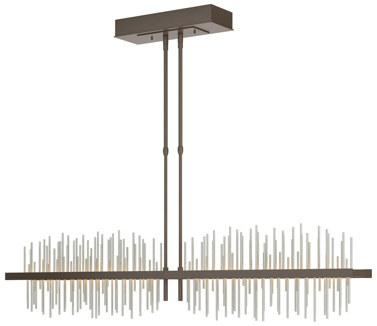 Gossamer 51.9" Wide Large Bronze And Vintage Platinum LED Pendant