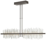 Gossamer 51.9" Wide Large Dark Smoke And Vintage Platinum LED Pendant