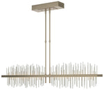 Gossamer 51.9" Wide Large Soft Gold And Vintage Platinum LED Pendant