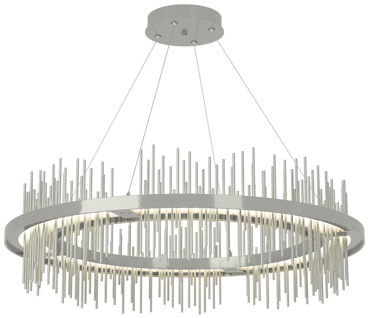 Gossamer Circular LED Pendant - Sterling - Platinum