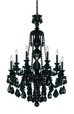 Renaissance Chandelier, 13-Light, Black, Clear Heritage Crystal, 33"W (3790-51 Y9TVN)