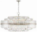 Hayes 40 1/2" Wide Polished Nickel and Crystal Chandelier