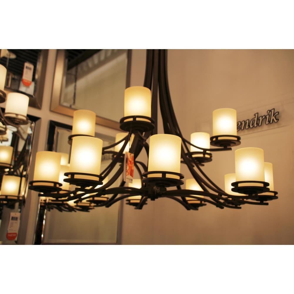 Kichler Lighting - 1873NI - Hendrik - Eighteen Light Two Tier Chandelier - with Soft Contemporary inspirations - 41.5 inches tall by 50.25 inches wide