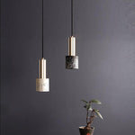 Cylinder Concrete LED Electroplated Nordic Pendant Light Island Lights