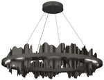 Hildene 38"W Oil Rubbed Bronze Accented Circular Iron Standard LED Pen