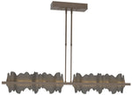 Hildene 51.9" Bronze & Natural Iron Long LED Pendant