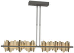 Hildene 51.9" Natural Iron & Soft Gold Short LED Pendant