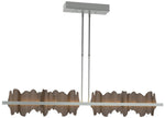 Hildene 51.9" Vintage Platinum & Bronze Long LED Pendant