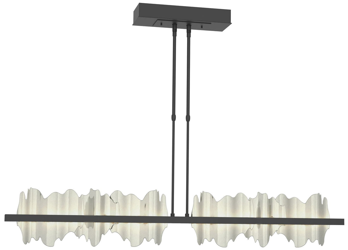Hildene 51.9" Wide Large Black And Sterling LED Pendant