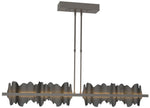 Hildene 51.9" Wide Large Dark Smoke And Black LED Pendant
