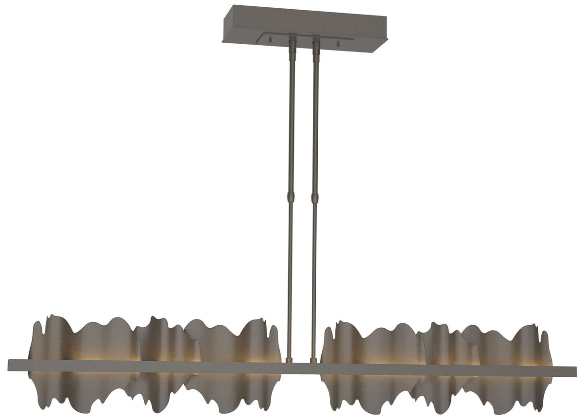 Hildene 51.9" Wide Large Dark Smoke And Dark Smoke LED Pendant
