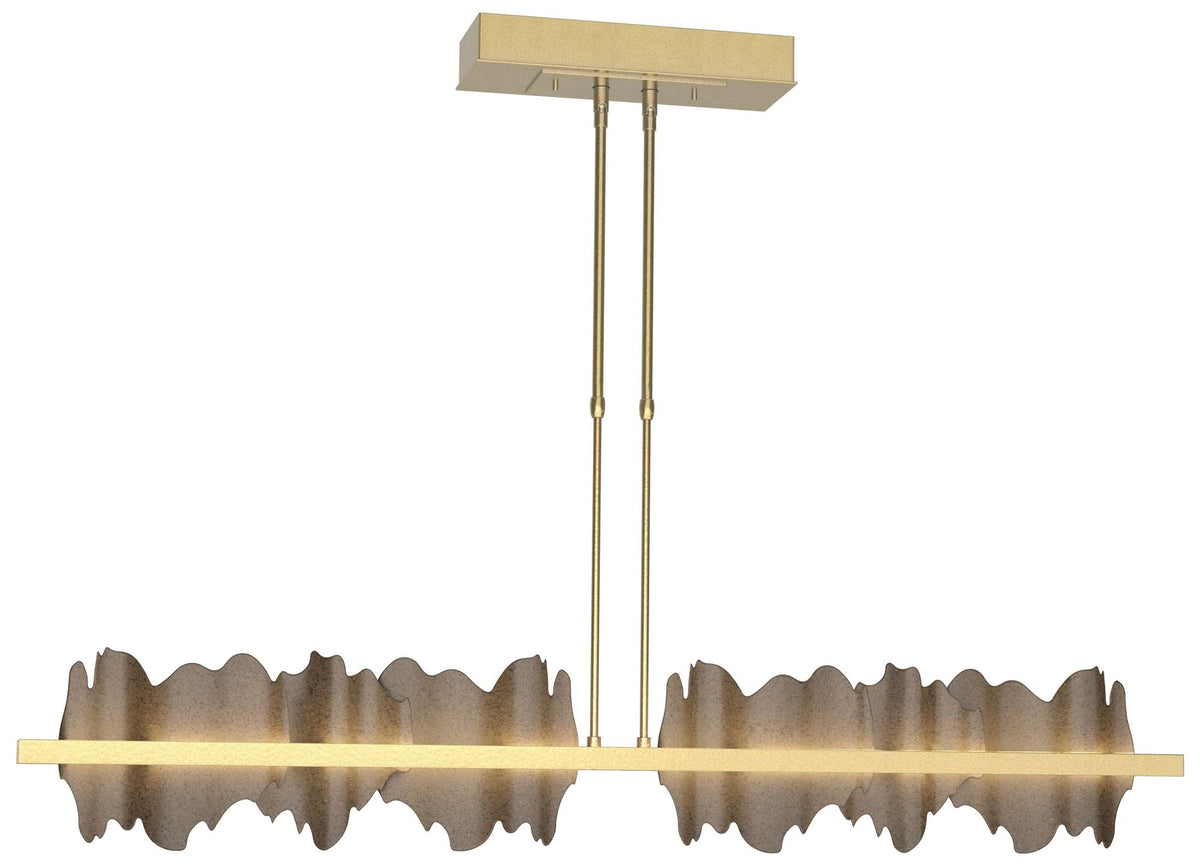 Hildene 51.9" Wide Large Modern Brass And Bronze LED Pendant