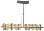 Hildene 51.9" Wide Large Oil Rubbed Bronze And Soft Gold LED Pendant
