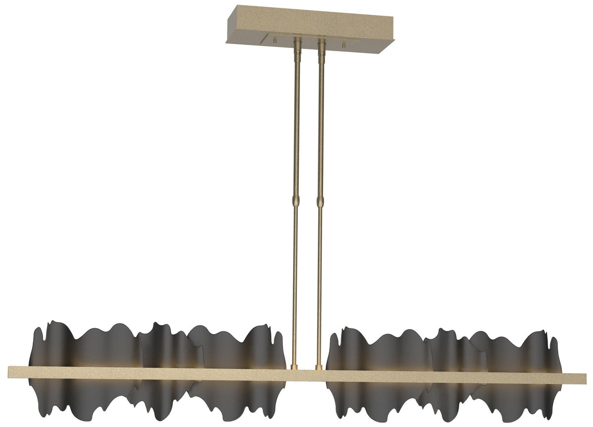 Hildene 51.9" Wide Large Soft Gold And Black LED Pendant