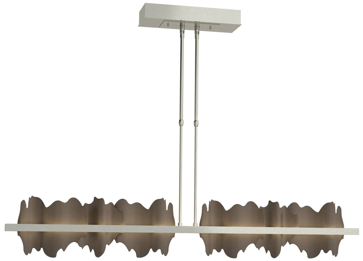 Hildene 51.9" Wide Large Sterling And Bronze LED Pendant