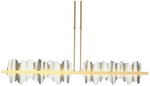 Hildene 51.9"WAccented Large Modern Brass Short Height LED Pendant