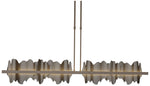 Hildene 51.9"W Oil Rubbed Bronze Accented Bronze Short Height LED Pend