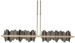 Hildene 51.9"W Oil Rubbed Bronze Accented Gold Short Height LED Pendan